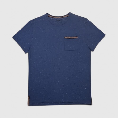 Hollister Blue Speckled T-Shirt με Τσέπη / Pre-Owned